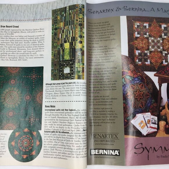 Vintage Quilters Newsletter Magazine Issue 328 December 2000 New Quilt Patterns - Picture 5 of 14